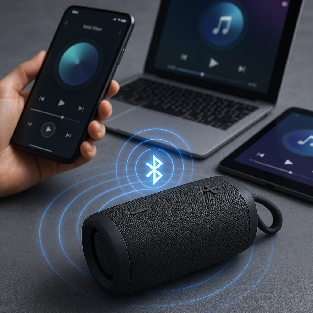 Bluetooth connectivity portable speaker